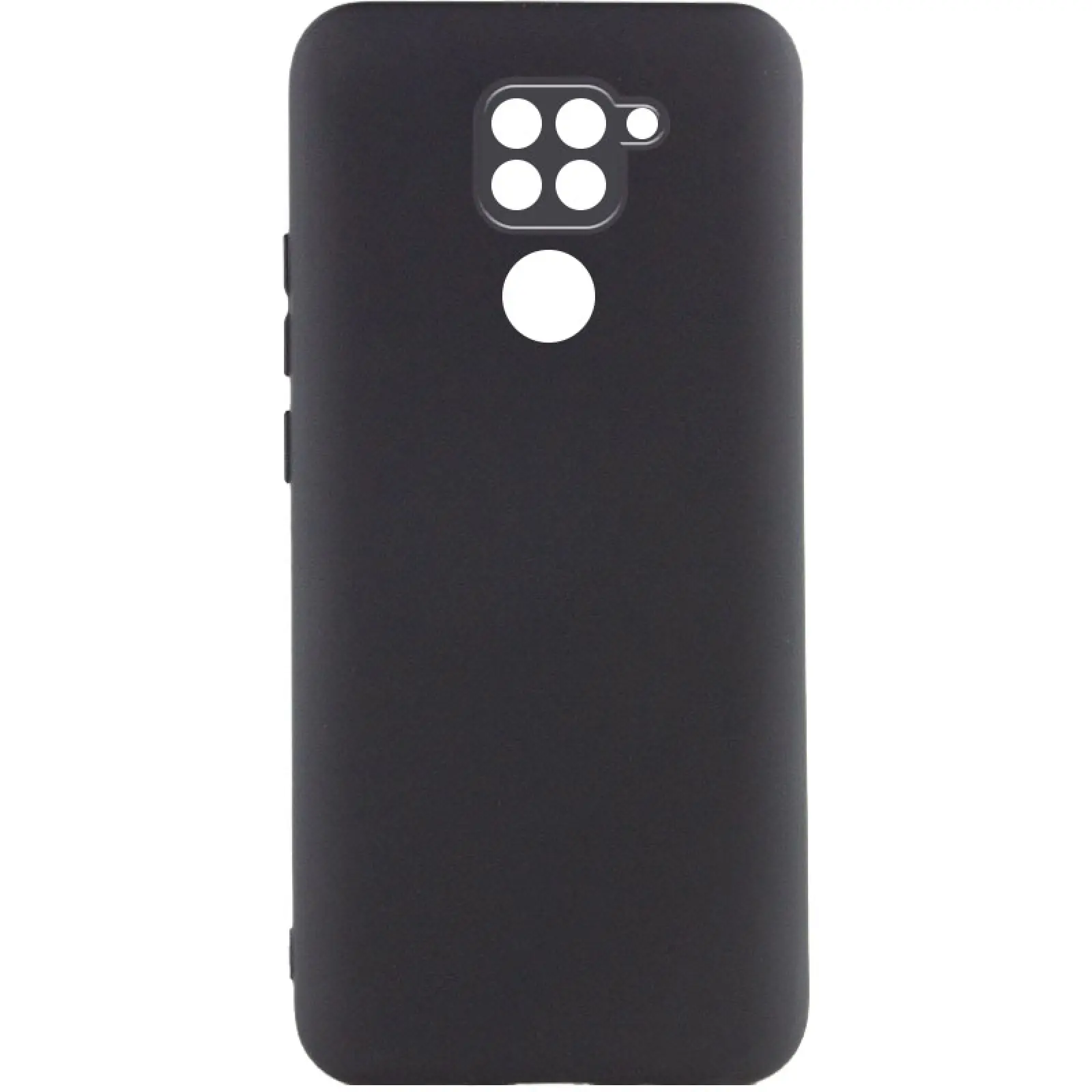 Чехол TPU GETMAN Liquid Silk Full Camera для Xiaomi Redmi Note 9 / Redmi 10X, Черный / Black, TPU, купить оптом с доставкой