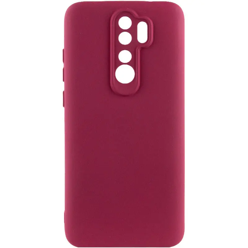 Чехол TPU GETMAN Liquid Silk Full Camera для Xiaomi Redmi 9, Бордовый / Marsala, TPU, купить оптом с доставкой