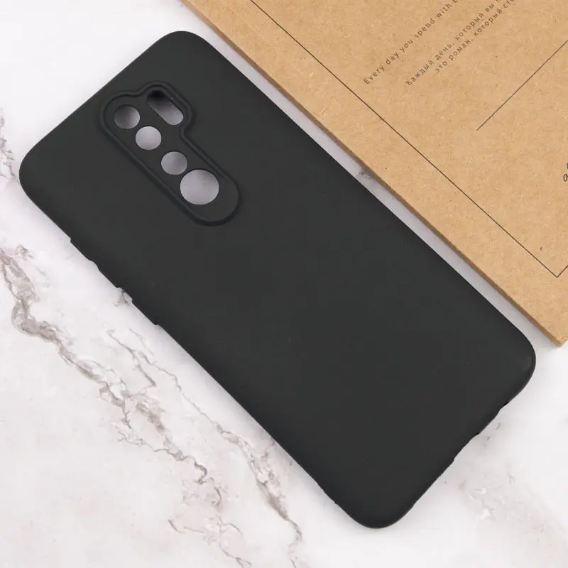 Чехол TPU GETMAN Liquid Silk Full Camera для Xiaomi Redmi 9, Черный / Black 3, TPU, купить оптом с доставкой