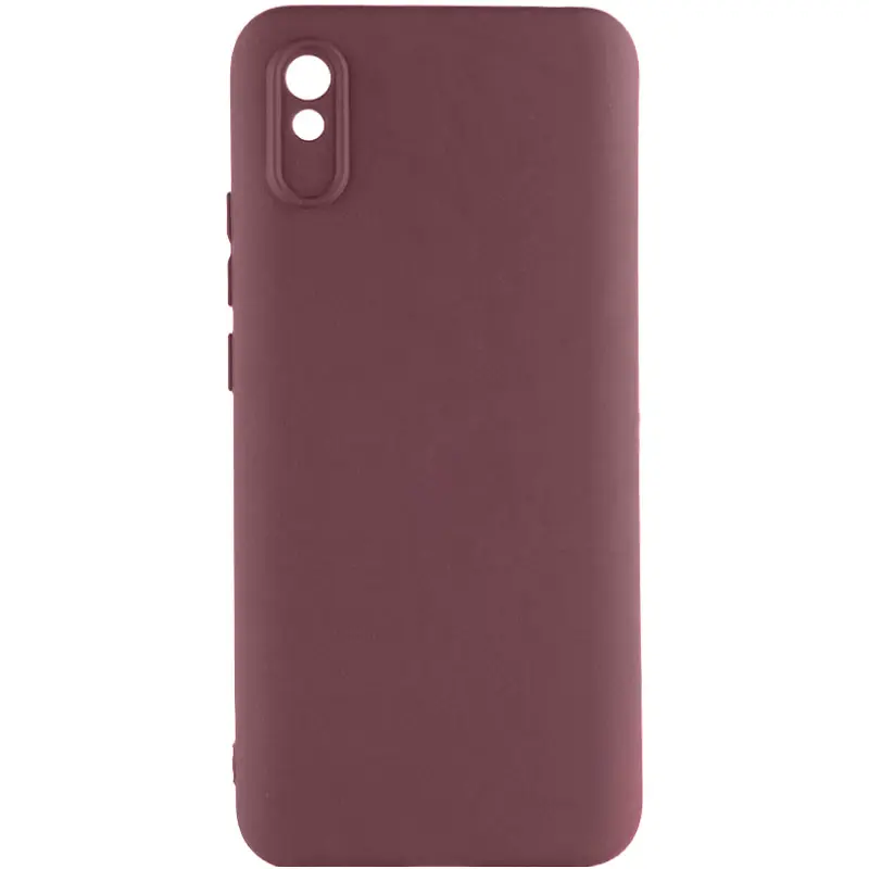 Чехол TPU GETMAN Liquid Silk Full Camera для Xiaomi Redmi 9A, Бордовый / Marsala, TPU, купить оптом с доставкой