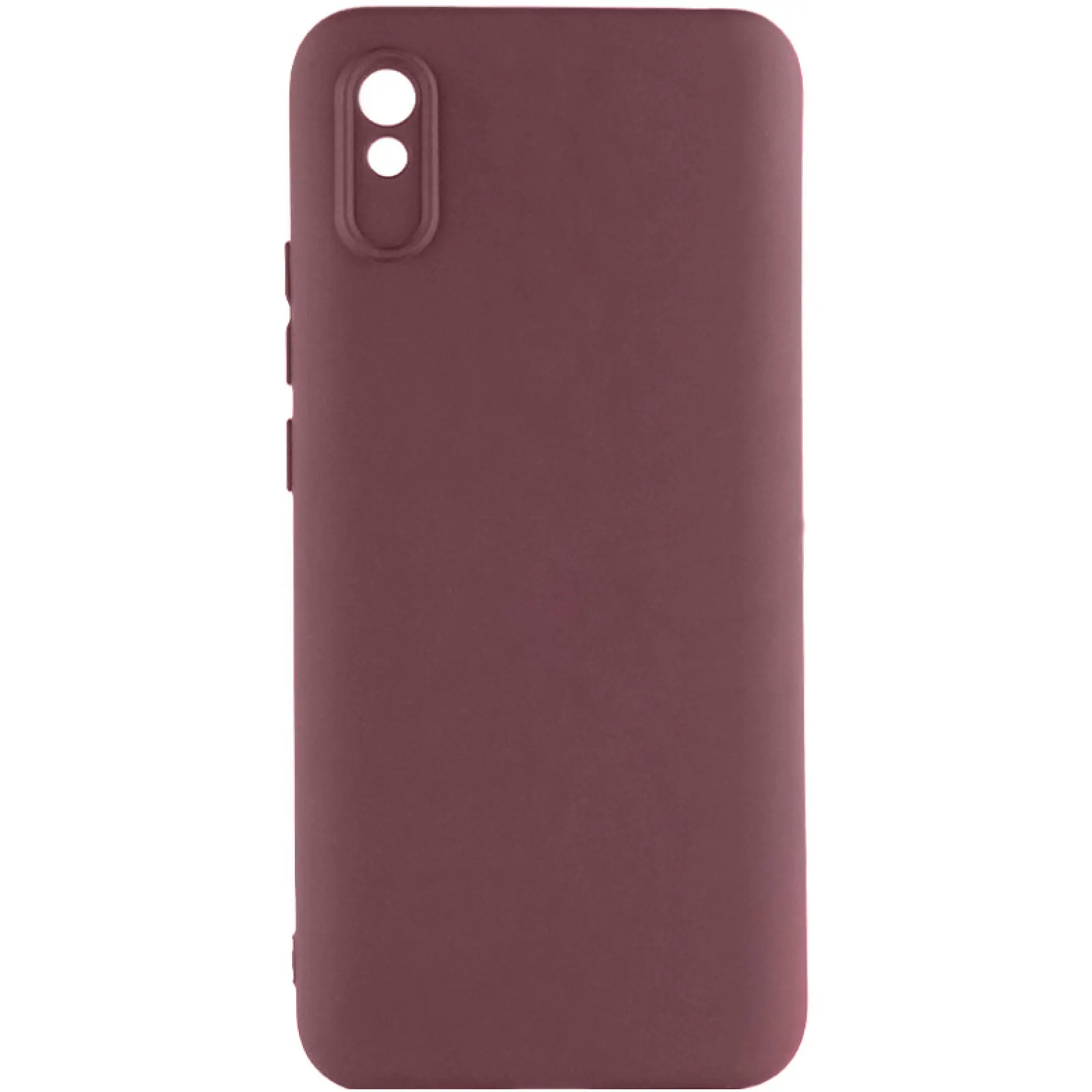 Чехол TPU GETMAN Liquid Silk Full Camera для Xiaomi Redmi 9A, Бордовый / Marsala, TPU, купить оптом с доставкой