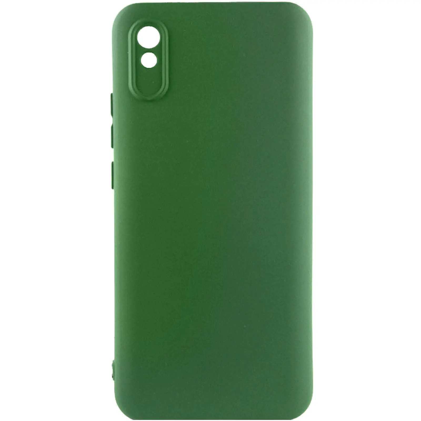 Чехол TPU GETMAN Liquid Silk Full Camera для Xiaomi Redmi 9A, Зеленый / Dark green, TPU, купить оптом с доставкой