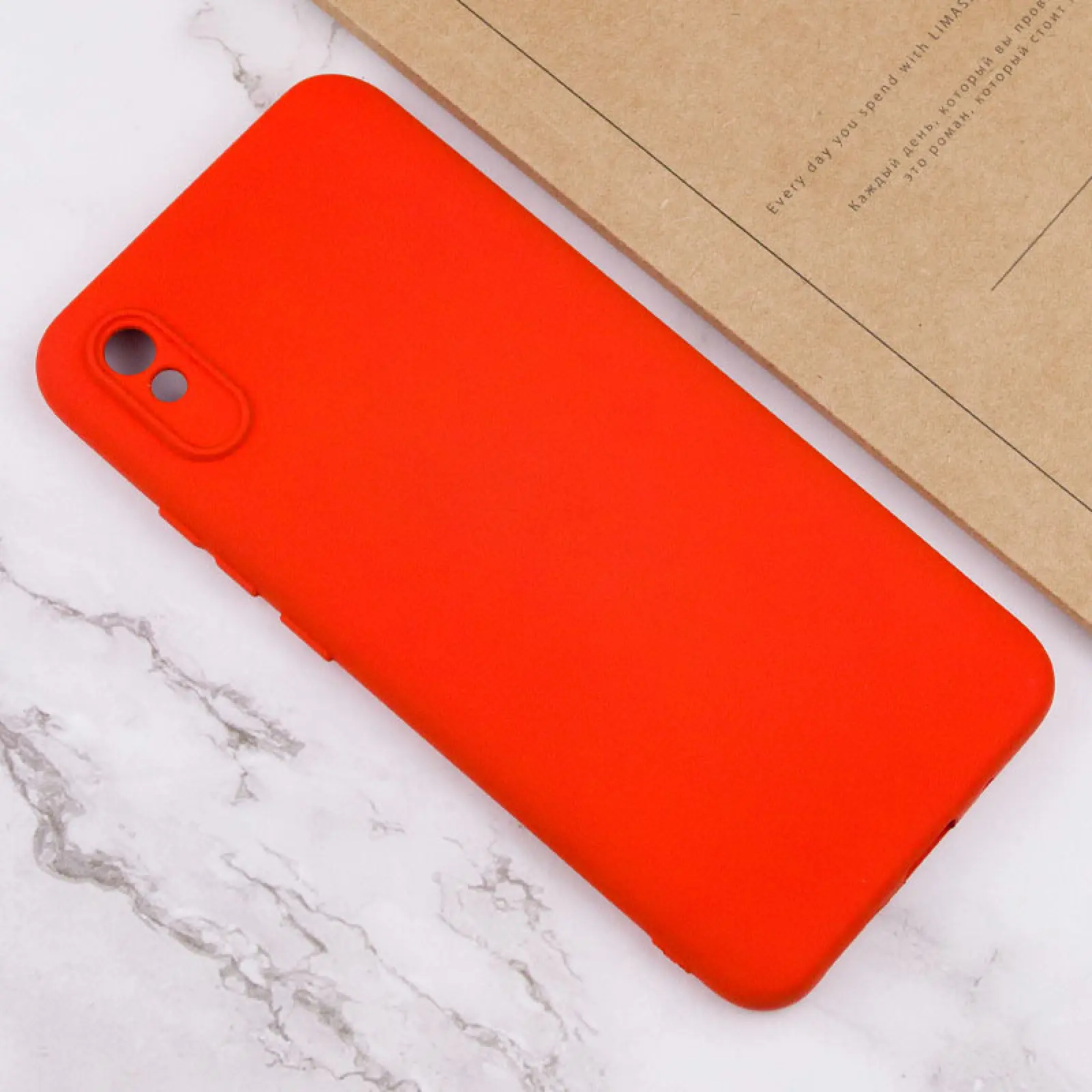 Чехол TPU GETMAN Liquid Silk Full Camera для Xiaomi Redmi 9A, Красный / Red 2, TPU, купить оптом с доставкой