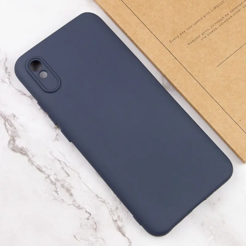 Чехол TPU GETMAN Liquid Silk Full Camera для Xiaomi Redmi 9A, Синий / Midnight Blue 2, TPU, купить оптом с доставкой