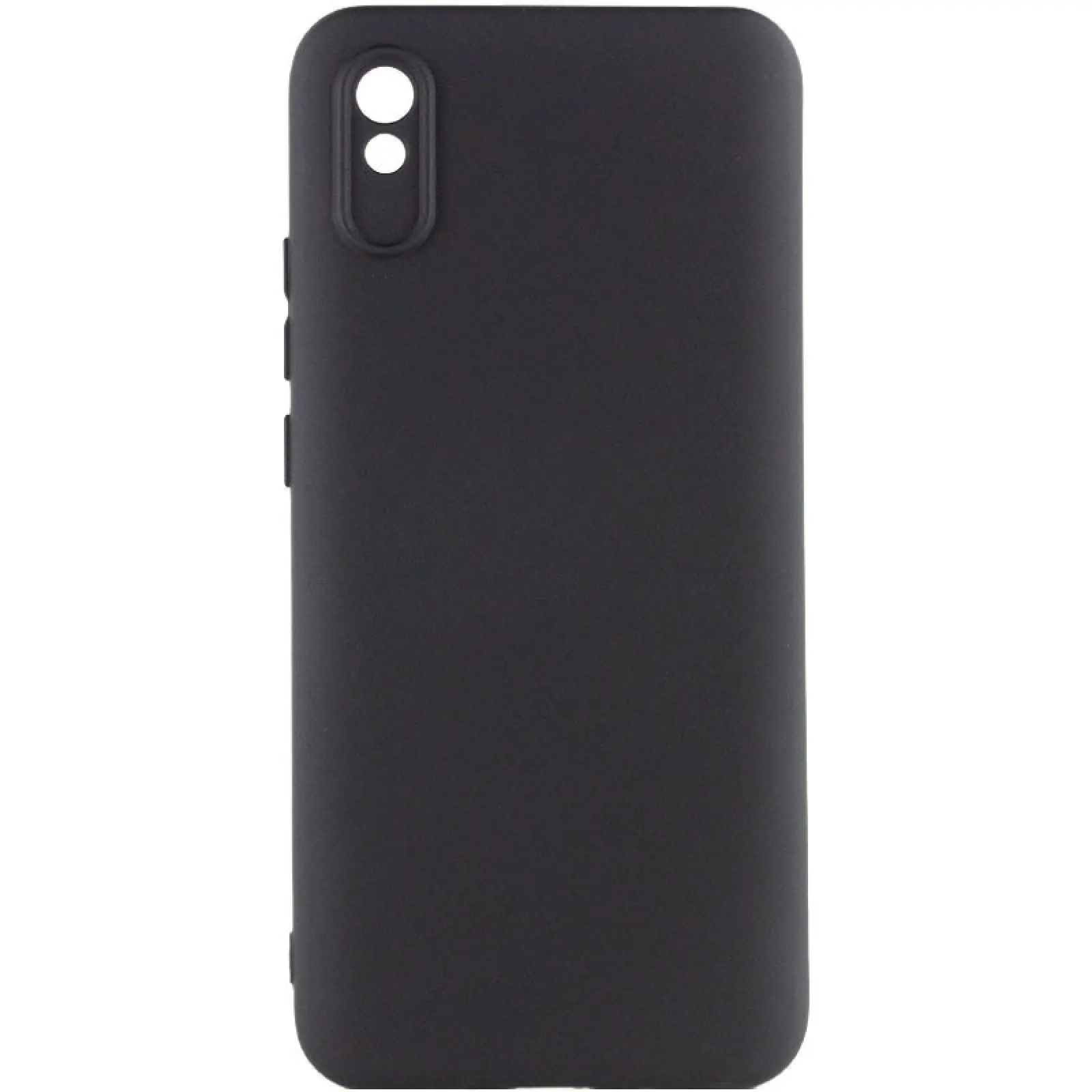 Чехол TPU GETMAN Liquid Silk Full Camera для Xiaomi Redmi 9A, Черный / Black, TPU, купить оптом с доставкой