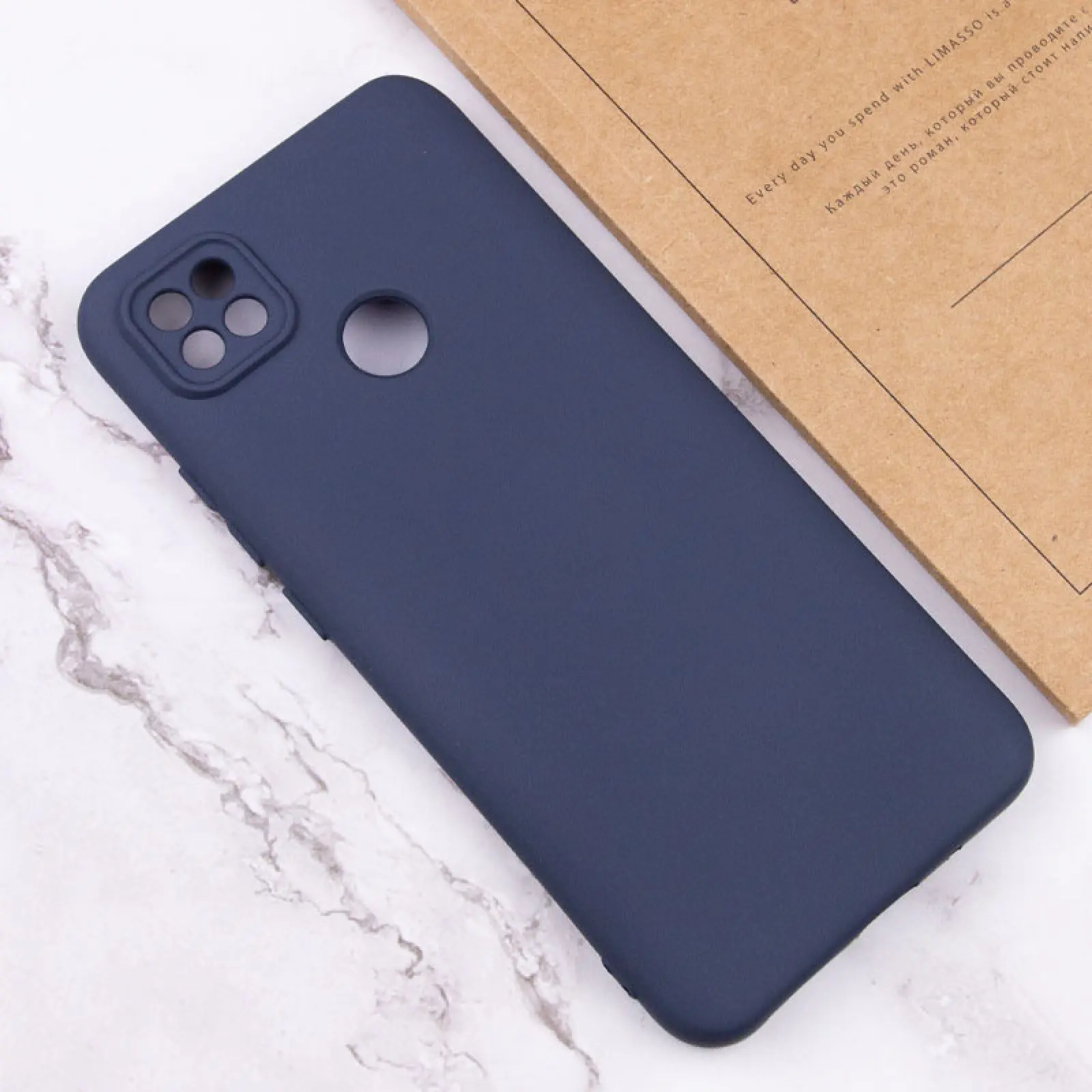Чехол TPU GETMAN Liquid Silk Full Camera для Xiaomi Redmi 9C, Синий / Midnight Blue 3, TPU, купить оптом с доставкой