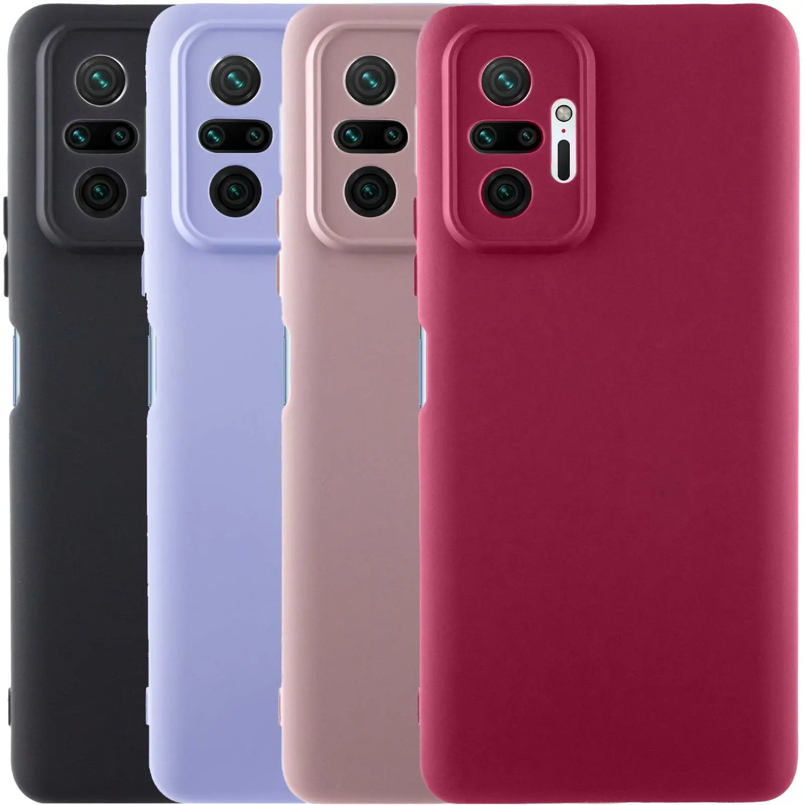 Чехол TPU GETMAN Liquid Silk Full Camera для Xiaomi Redmi Note 10 Pro / 10 Pro Max, TPU, купить оптом с доставкой