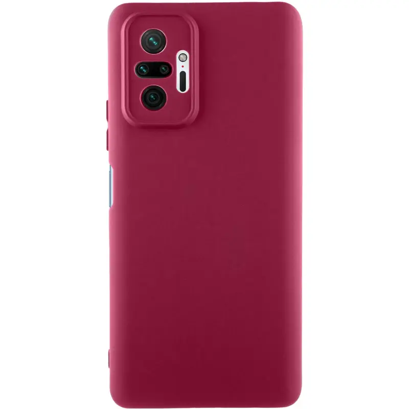 Чехол TPU GETMAN Liquid Silk Full Camera для Xiaomi Redmi Note 10 Pro / 10 Pro Max, Бордовый / Marsala, TPU, купить оптом с доставкой