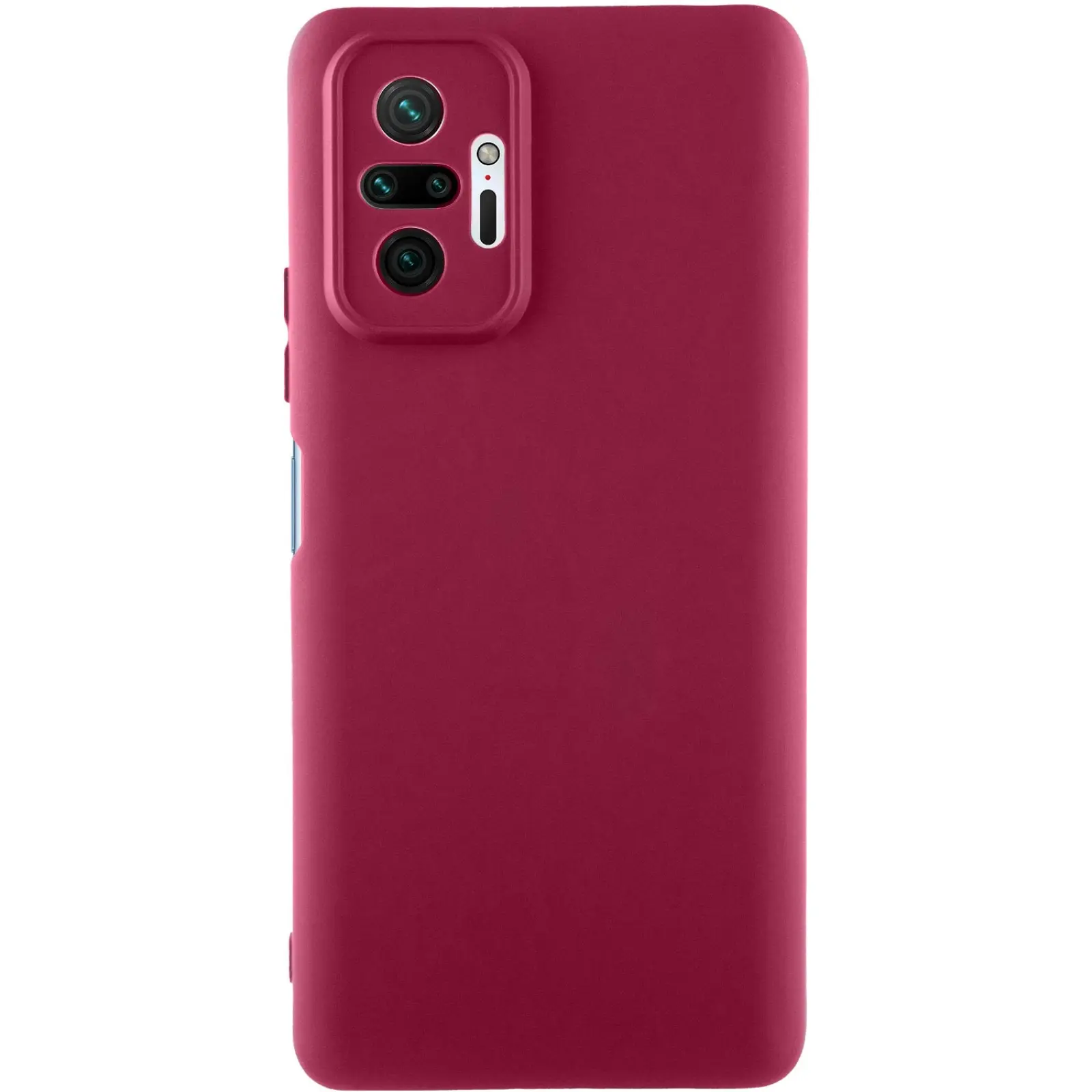 Чехол TPU GETMAN Liquid Silk Full Camera для Xiaomi Redmi Note 10 Pro / 10 Pro Max, Бордовый / Marsala, TPU, купить оптом с доставкой