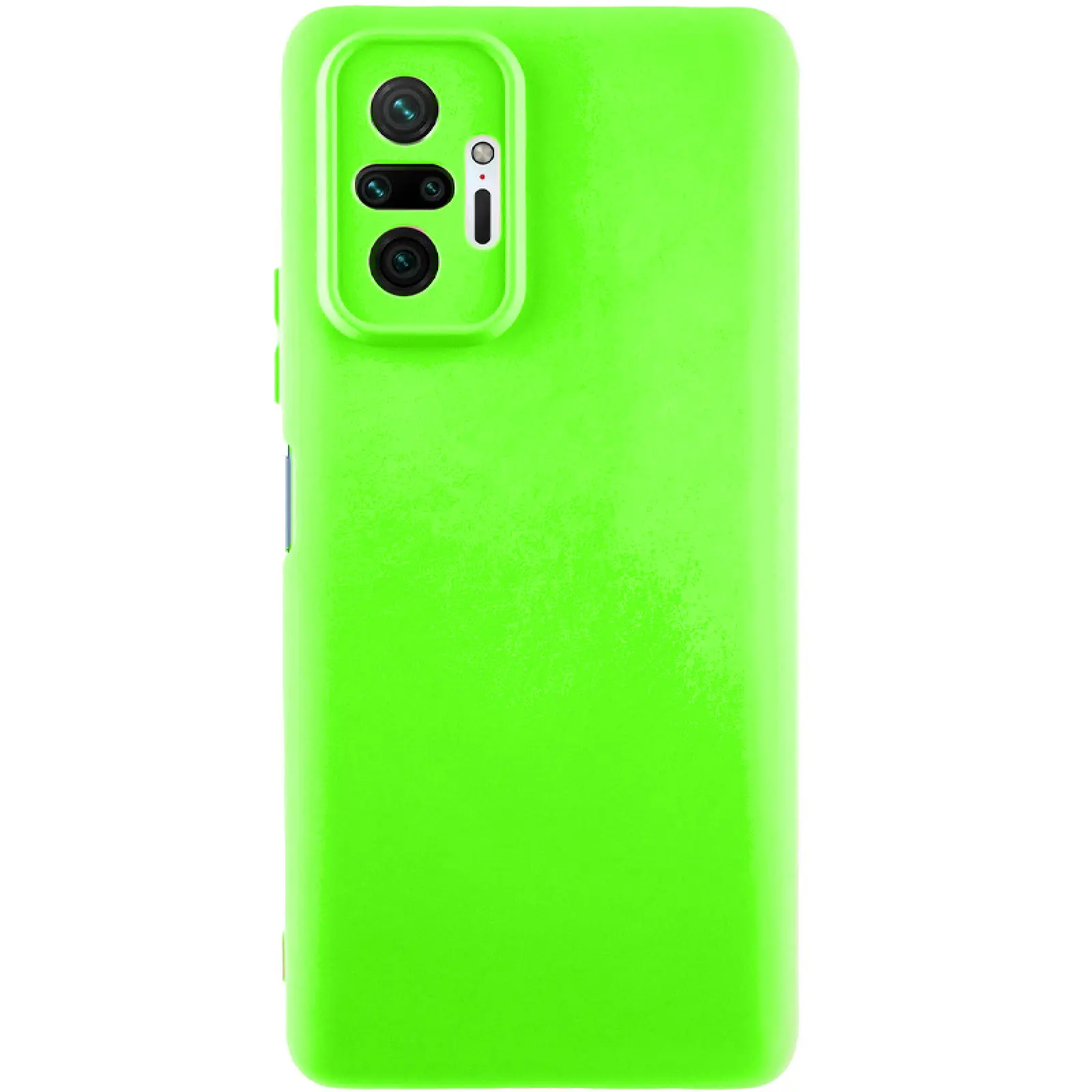 Чехол TPU GETMAN Liquid Silk Full Camera для Xiaomi Redmi Note 10 Pro / 10 Pro Max, Салатовый / Neon Green, TPU, купить оптом с доставкой