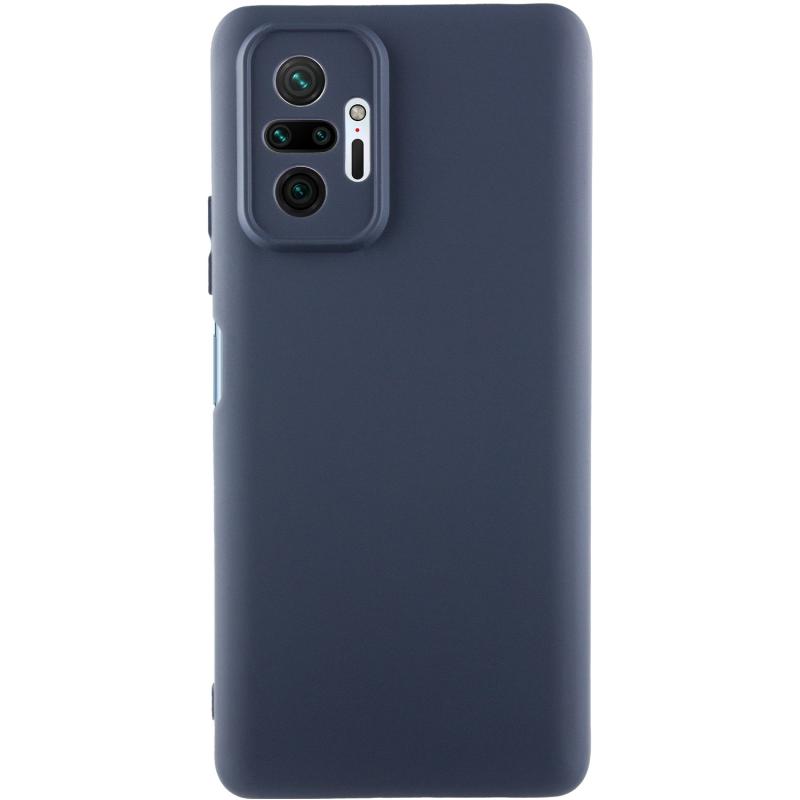 Чохол GETMAN Liquid Silk Full Camera для Xiaomi Redmi Note 10 Pro | TPU + Мікрофібра на малюнкі №1