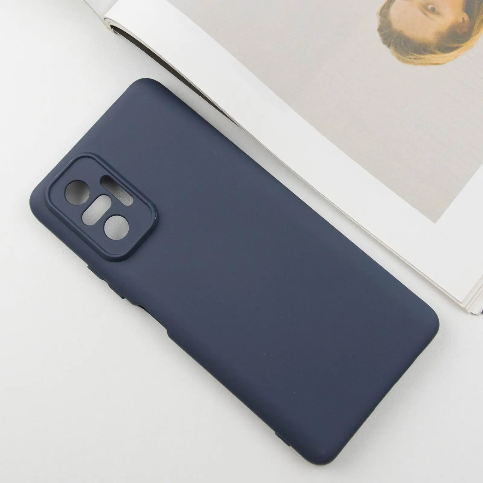 Чехол TPU GETMAN Liquid Silk Full Camera для Xiaomi Redmi Note 10 Pro / 10 Pro Max, Синий / Midnight Blue 1, TPU, купить оптом с доставкой