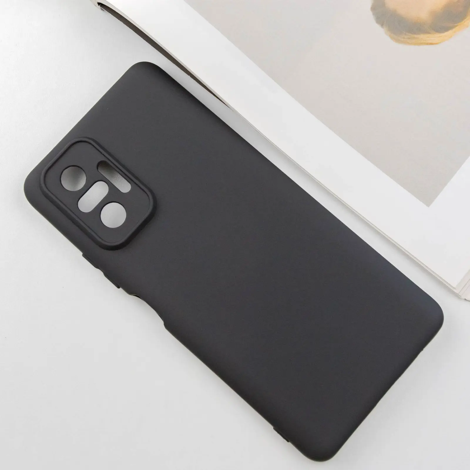 Чехол TPU GETMAN Liquid Silk Full Camera для Xiaomi Redmi Note 10 Pro / 10 Pro Max, Черный / Black 1, TPU, купить оптом с доставкой