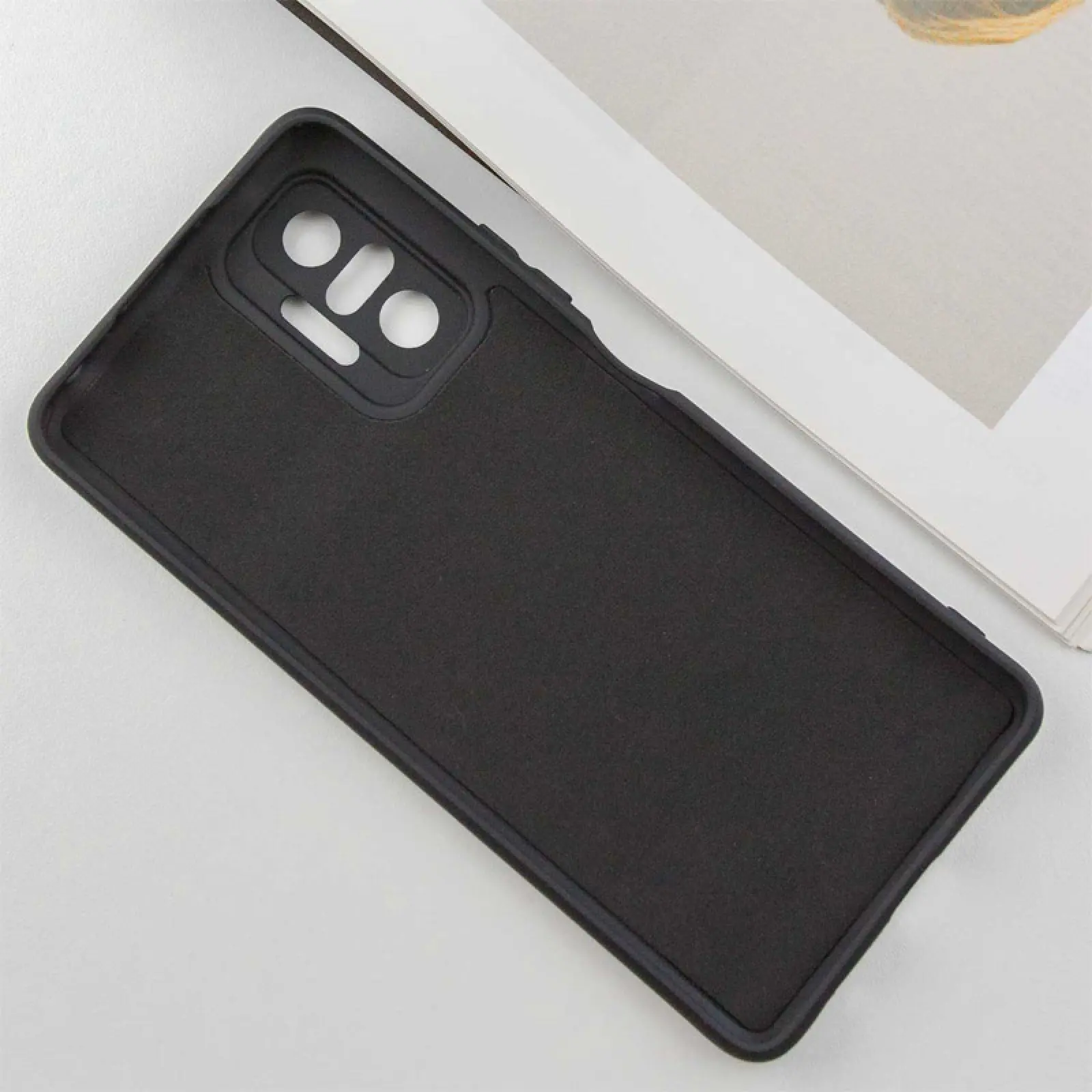 Чехол TPU GETMAN Liquid Silk Full Camera для Xiaomi Redmi Note 10 Pro / 10 Pro Max, Черный / Black 3, TPU, купить оптом с доставкой