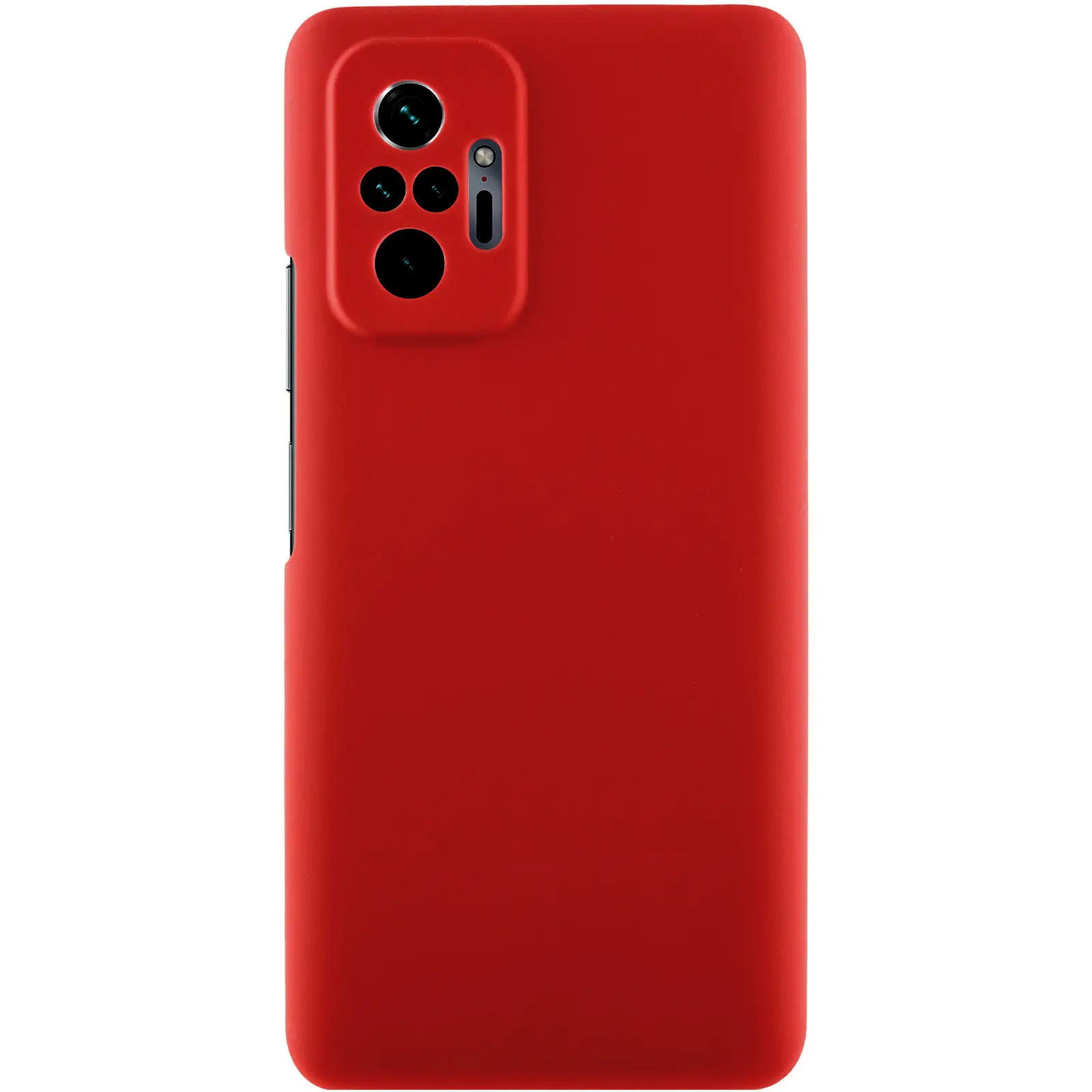 Чехол TPU GETMAN Liquid Silk Full Camera для Xiaomi Redmi Note 10 Pro / 10 Pro Max, Красный / Dark Red, TPU, купить оптом с доставкой
