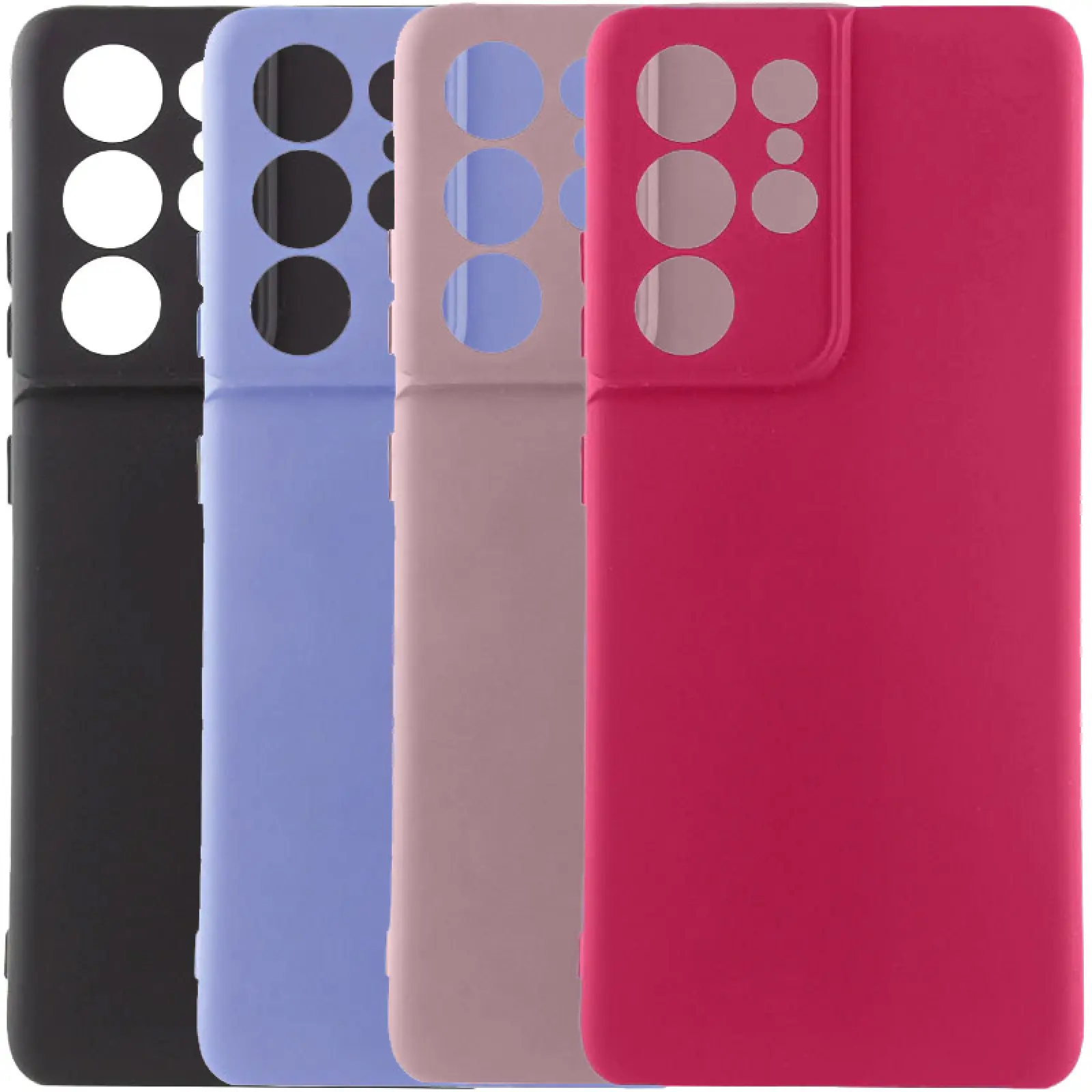 Чехол TPU GETMAN Liquid Silk Full Camera для Samsung Galaxy S21 Ultra, TPU, купить оптом с доставкой