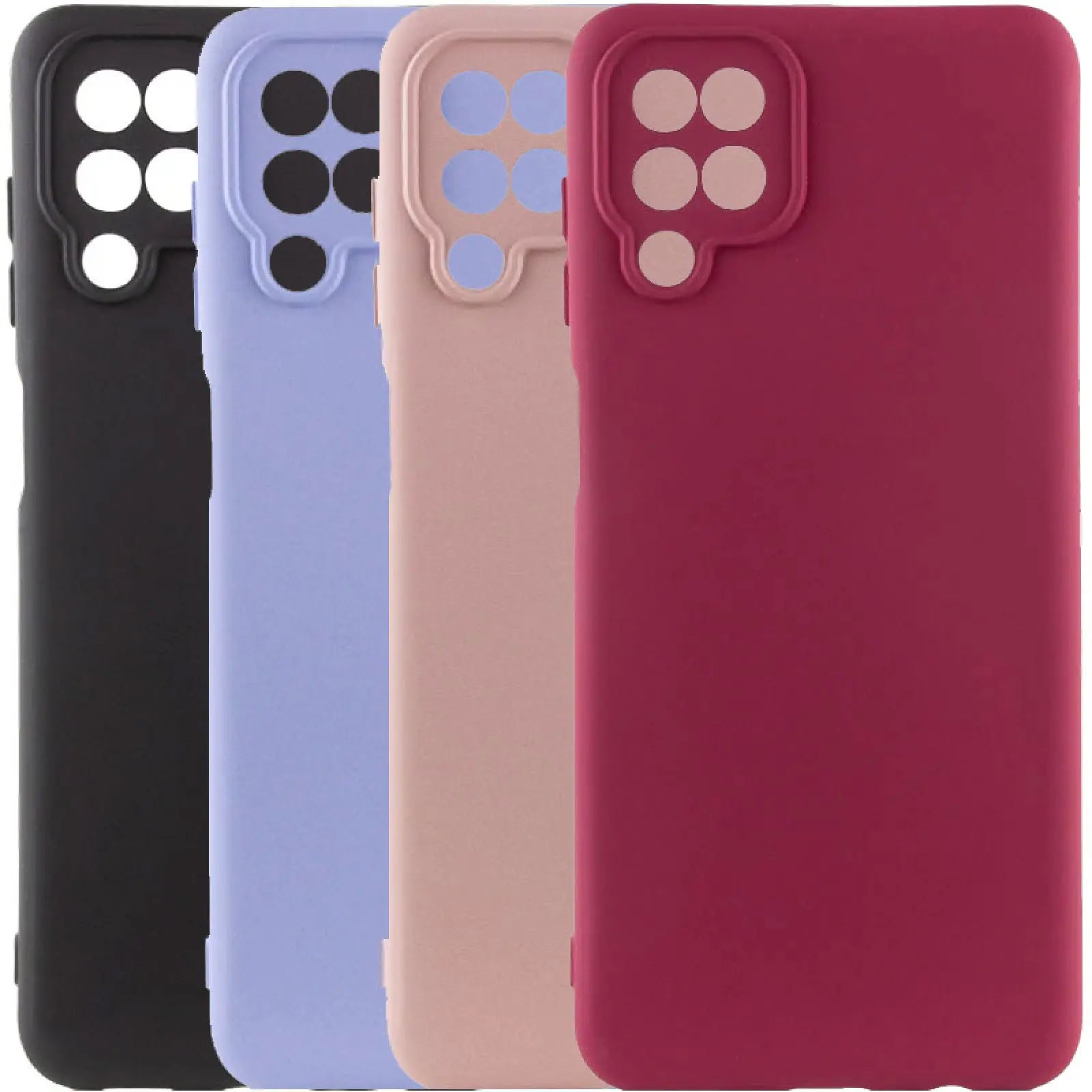 Чехол TPU GETMAN Liquid Silk Full Camera для Samsung Galaxy A12, TPU, купить оптом с доставкой