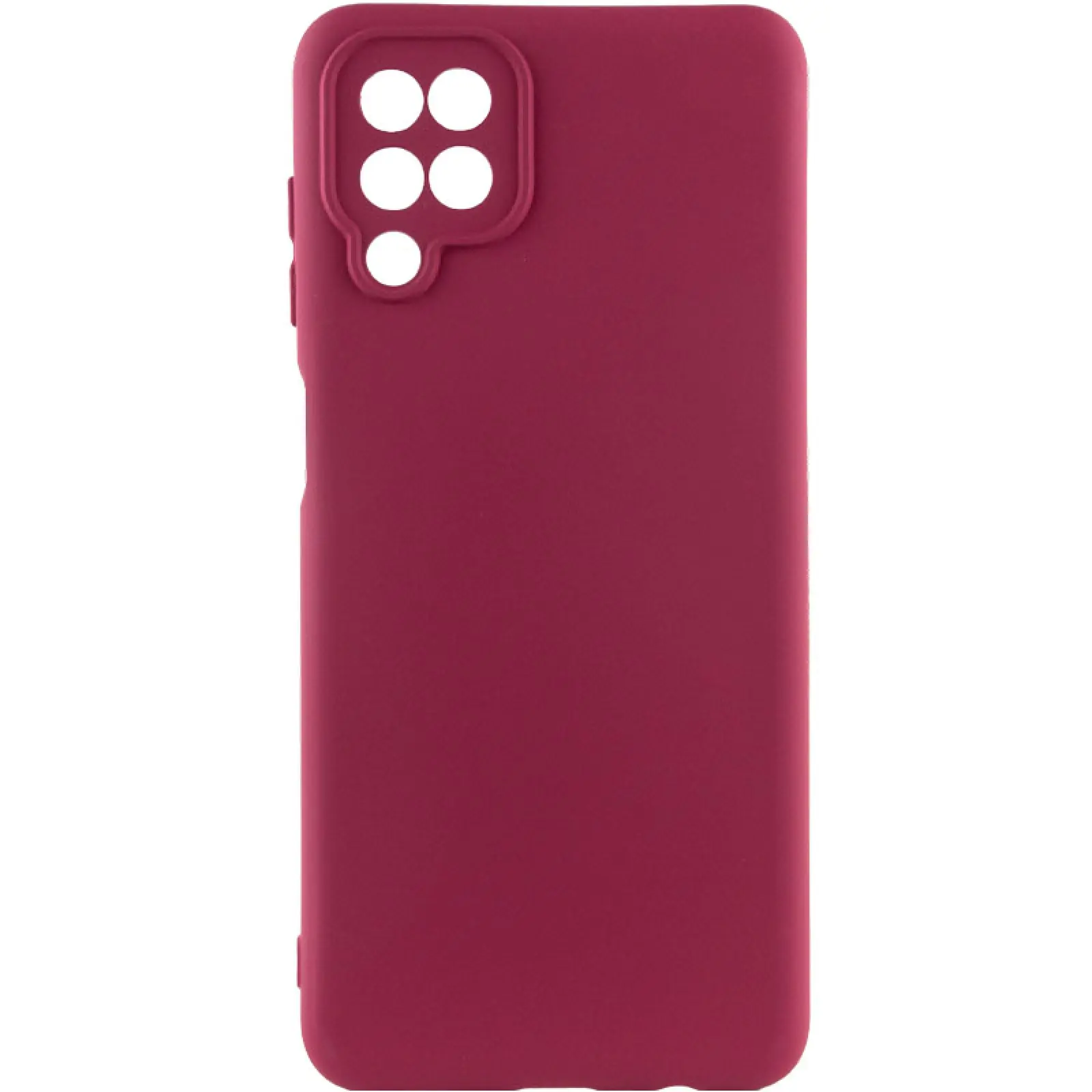 Чехол TPU GETMAN Liquid Silk Full Camera для Samsung Galaxy A12, Бордовый / Marsala, TPU, купить оптом с доставкой