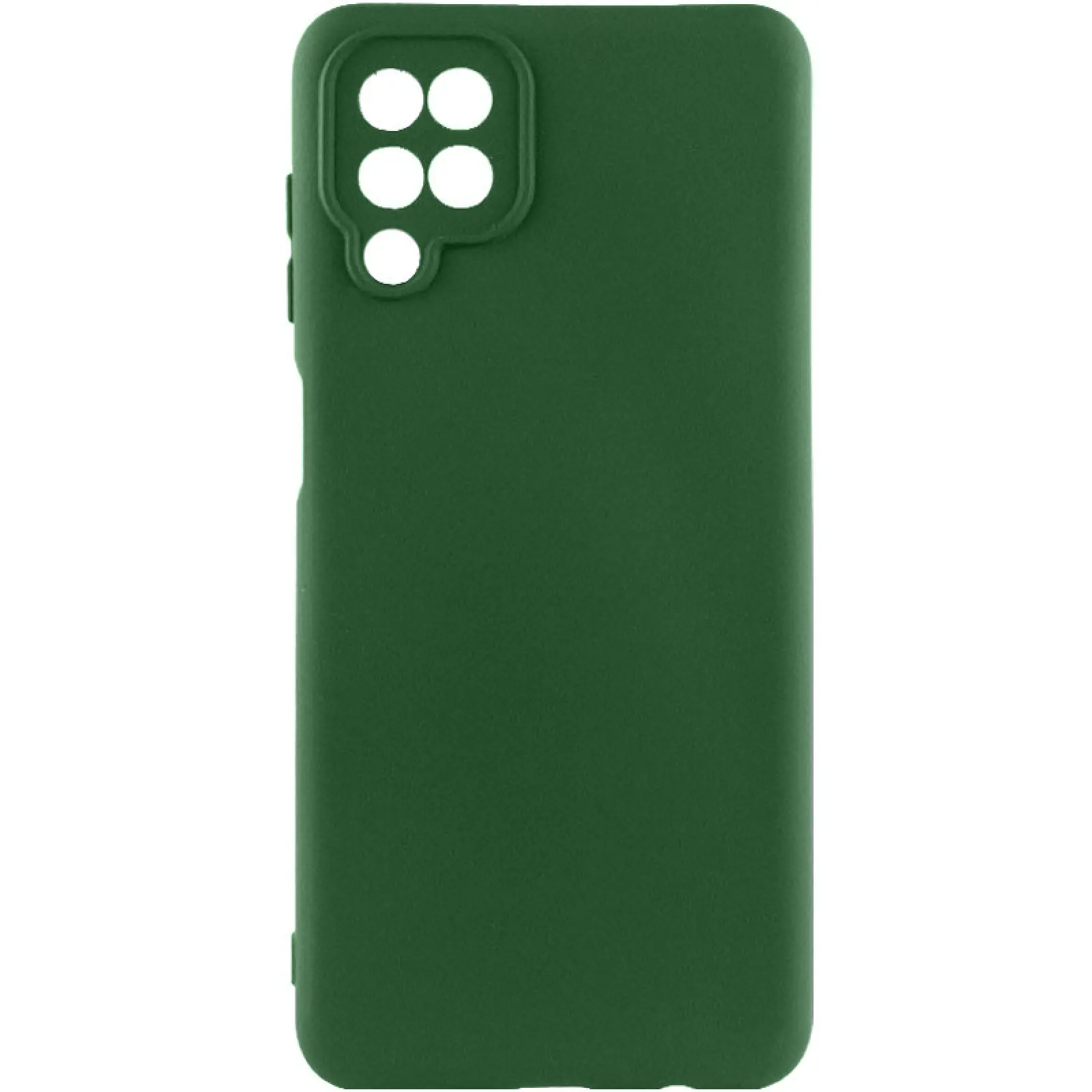 Чехол TPU GETMAN Liquid Silk Full Camera для Samsung Galaxy A12, Зеленый / Dark green, TPU, купить оптом с доставкой