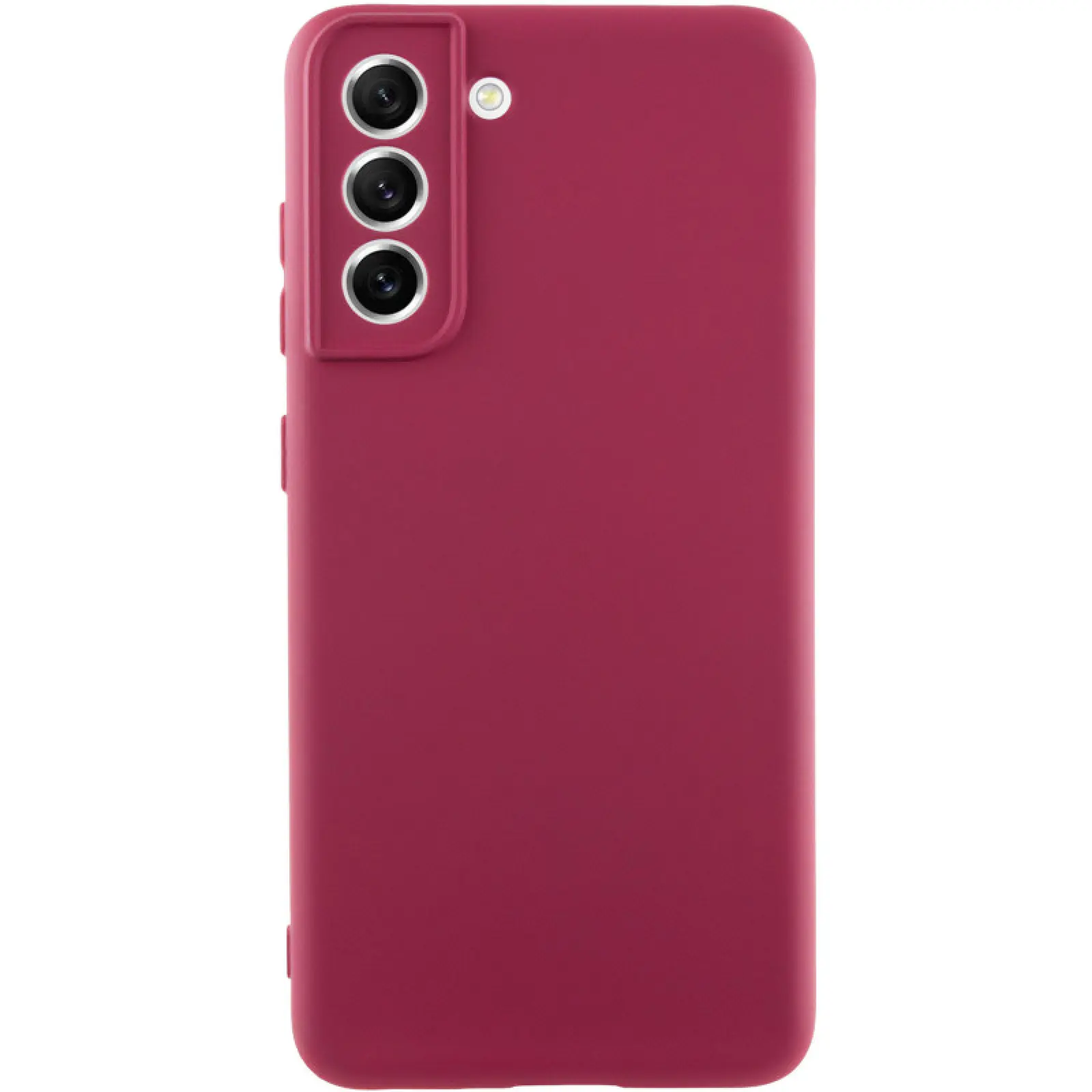 Чехол TPU GETMAN Liquid Silk Full Camera для Samsung Galaxy S21, Бордовый / Marsala, TPU, купить оптом с доставкой