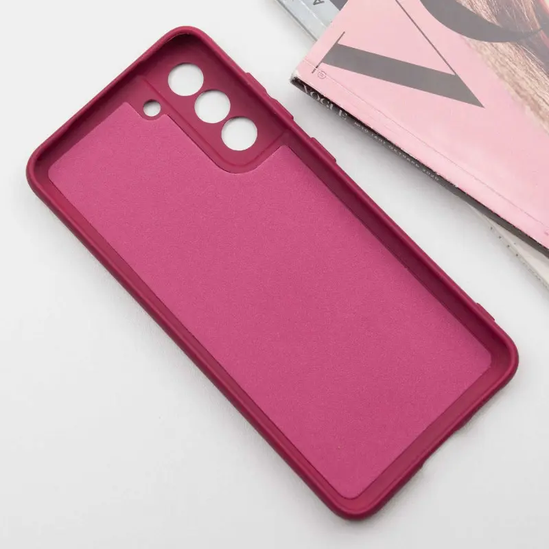 Чехол TPU GETMAN Liquid Silk Full Camera для Samsung Galaxy S21, Бордовый / Marsala 2, TPU, купить оптом с доставкой