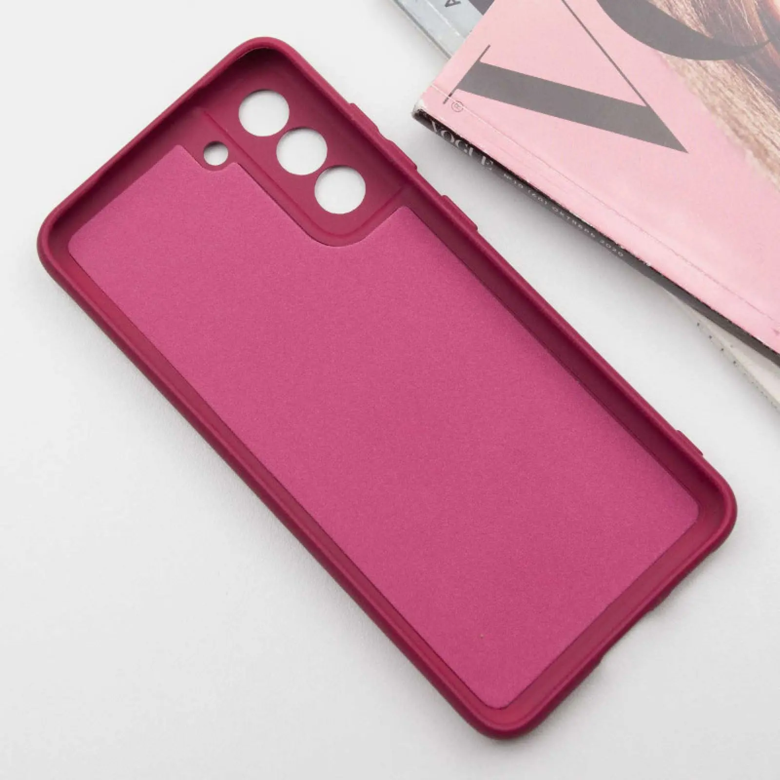 Чехол TPU GETMAN Liquid Silk Full Camera для Samsung Galaxy S21, Бордовый / Marsala 2, TPU, купить оптом с доставкой