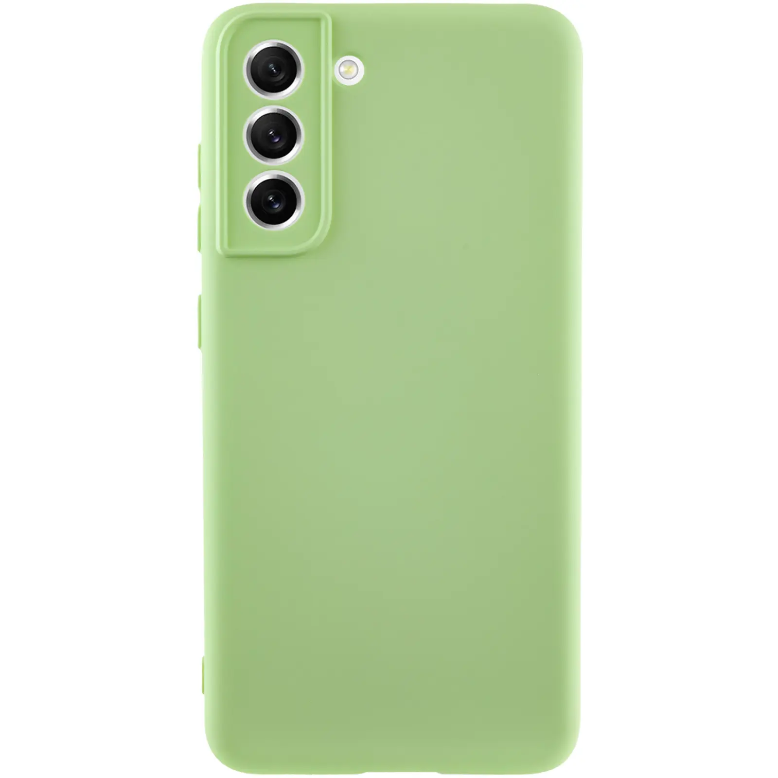 Чехол TPU GETMAN Liquid Silk Full Camera для Samsung Galaxy S21, Зеленый / Pistachio, TPU, купить оптом с доставкой