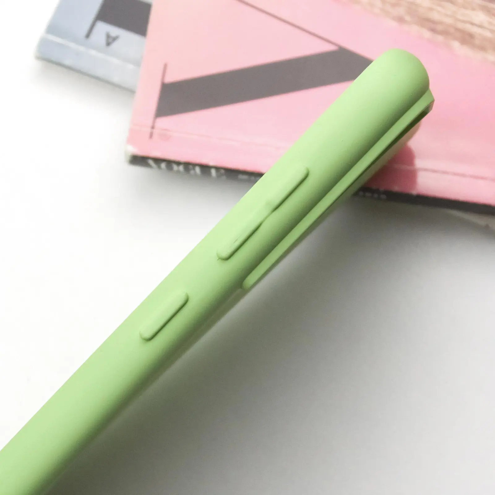 Чехол TPU GETMAN Liquid Silk Full Camera для Samsung Galaxy S21, Зеленый / Pistachio 2, TPU, купить оптом с доставкой