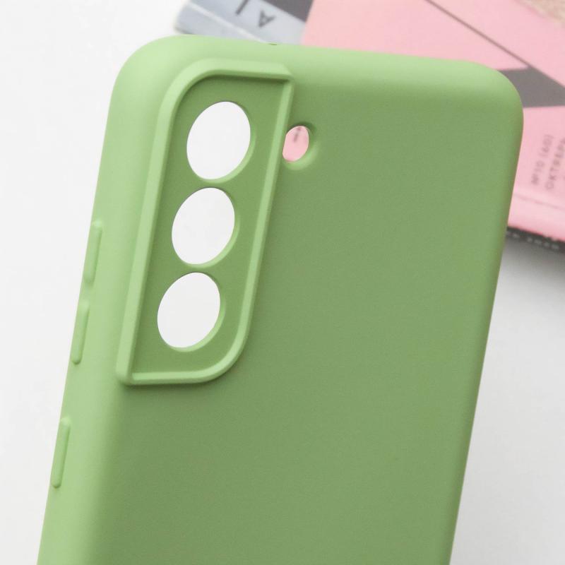 Чохол GETMAN Liquid Silk Full Camera для Samsung Galaxy S21 | TPU + Мікрофібра на малюнкі №4