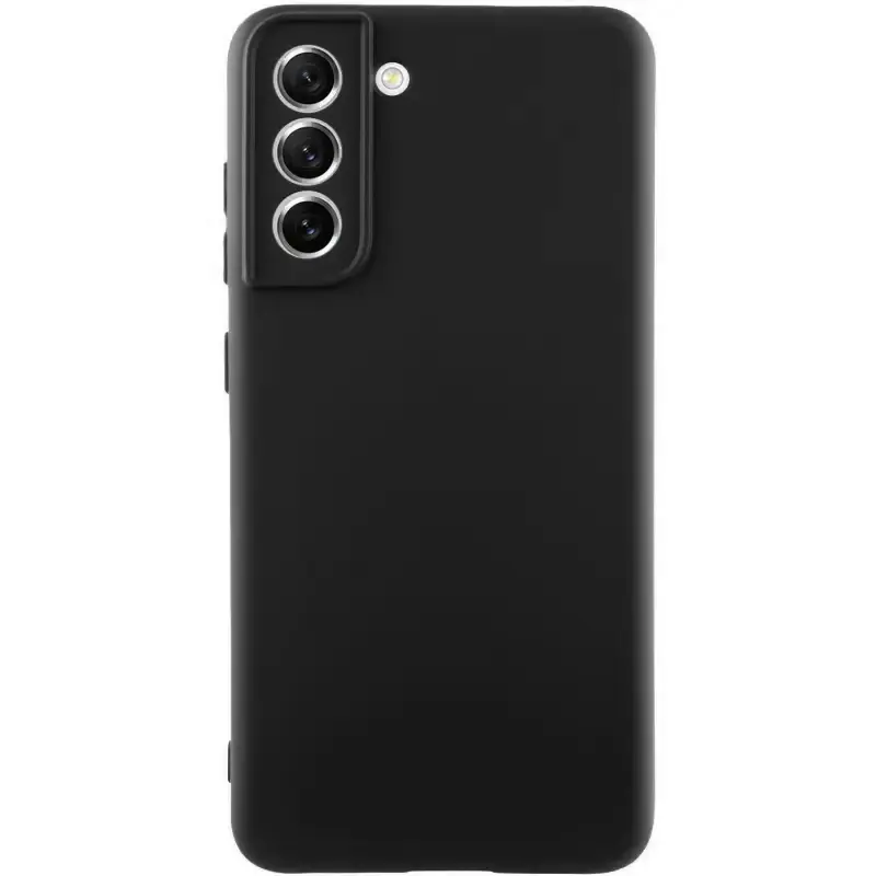 Чехол TPU GETMAN Liquid Silk Full Camera для Samsung Galaxy S21, Черный / Black, TPU, купить оптом с доставкой