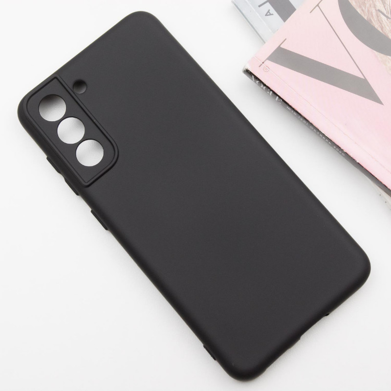 Чохол GETMAN Liquid Silk Full Camera для Samsung Galaxy S21 | TPU + Мікрофібра на малюнкі №2