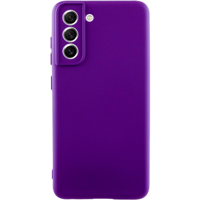 Чохол GETMAN Liquid Silk Full Camera для Samsung Galaxy S21 | TPU + Мікрофібра на малюнкі №1