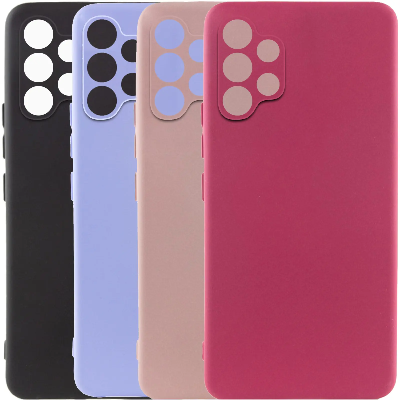 Чехол TPU GETMAN Liquid Silk Full Camera для Samsung Galaxy A32 4G, TPU, купить оптом с доставкой