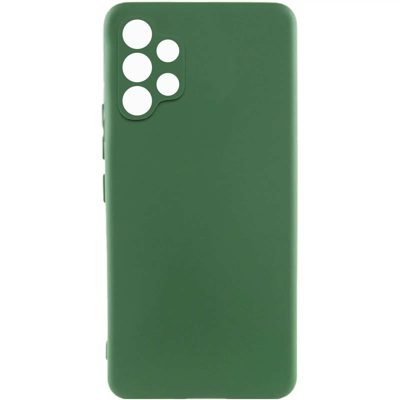 Чехол TPU GETMAN Liquid Silk Full Camera для Samsung Galaxy A32 4G, Зеленый / Dark green, TPU, купить оптом с доставкой