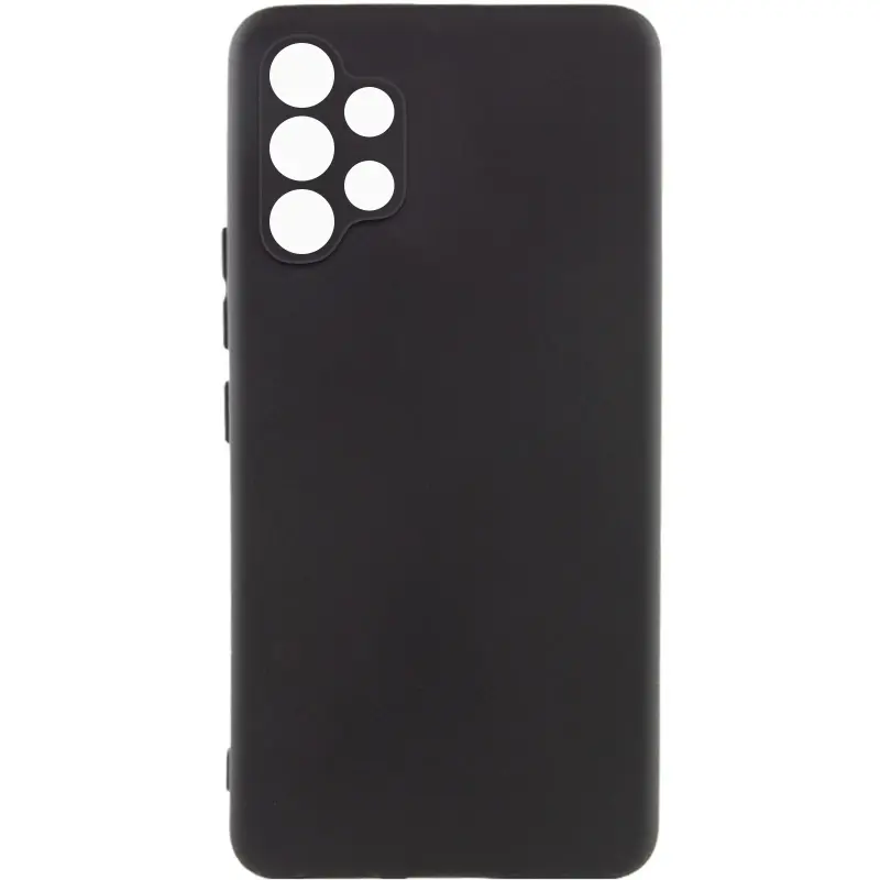 Чехол TPU GETMAN Liquid Silk Full Camera для Samsung Galaxy A32 4G, Черный / Black, TPU, купить оптом с доставкой