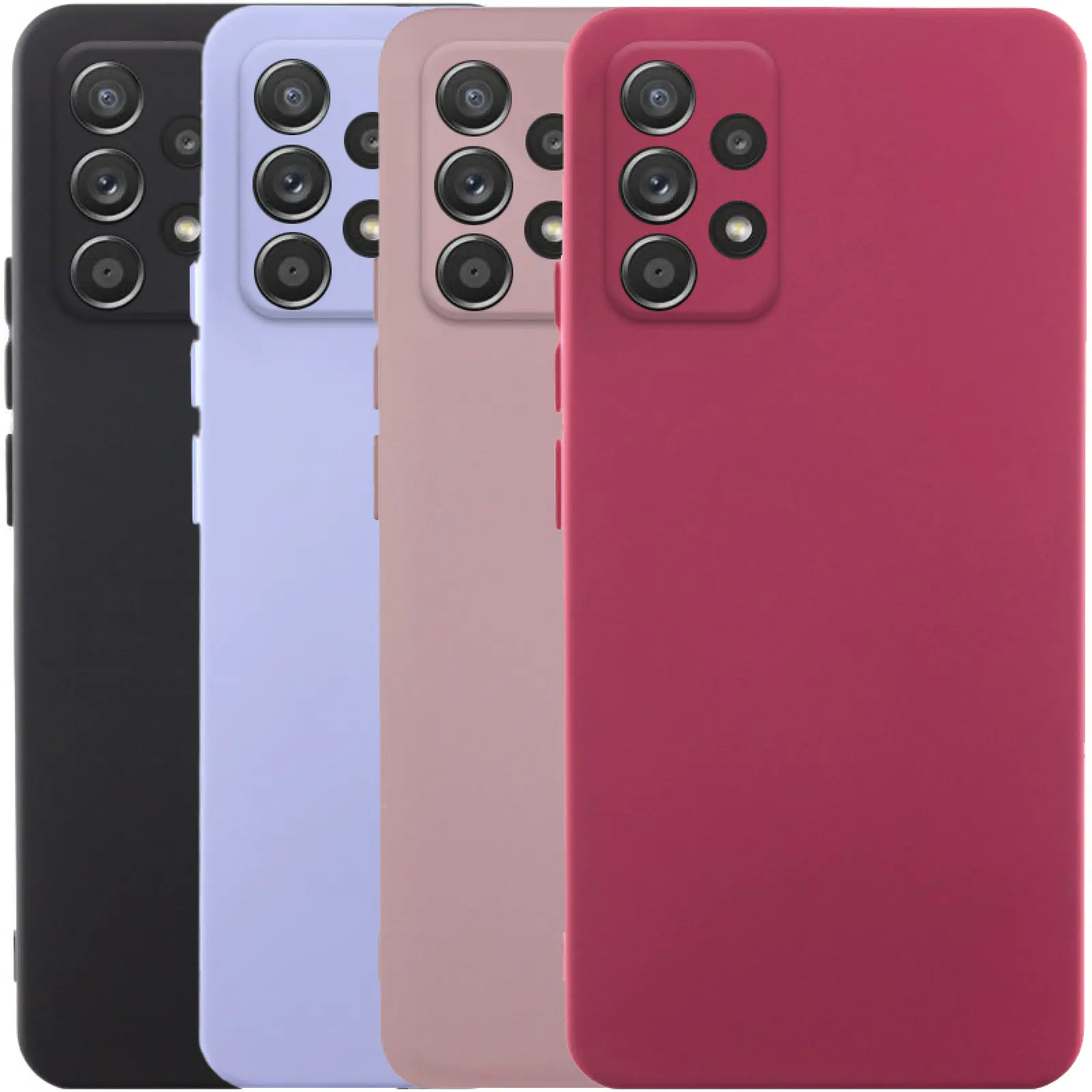 Чехол TPU GETMAN Liquid Silk Full Camera для Samsung Galaxy A52 4G / A52 5G / A52s, TPU, купить оптом с доставкой