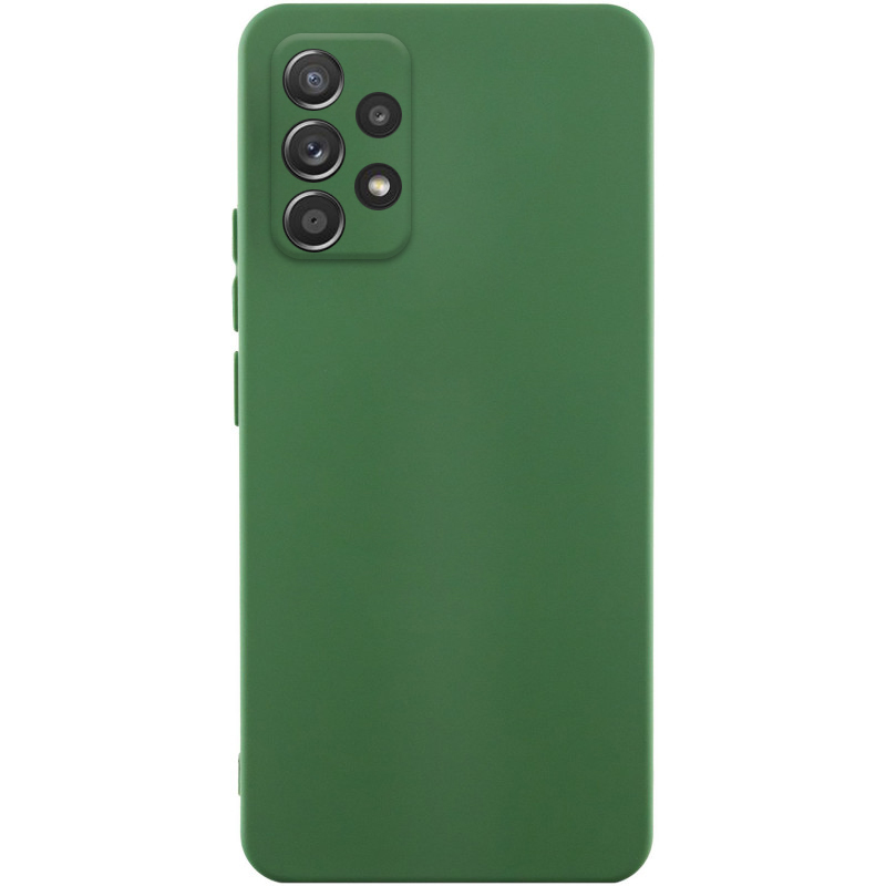 Чохол TPU GETMAN Liquid Silk Full Camera для Samsung Galaxy A52 4G / A52 5G / A52s, Зелений / Dark green, TPU, купити оптом з доставкою