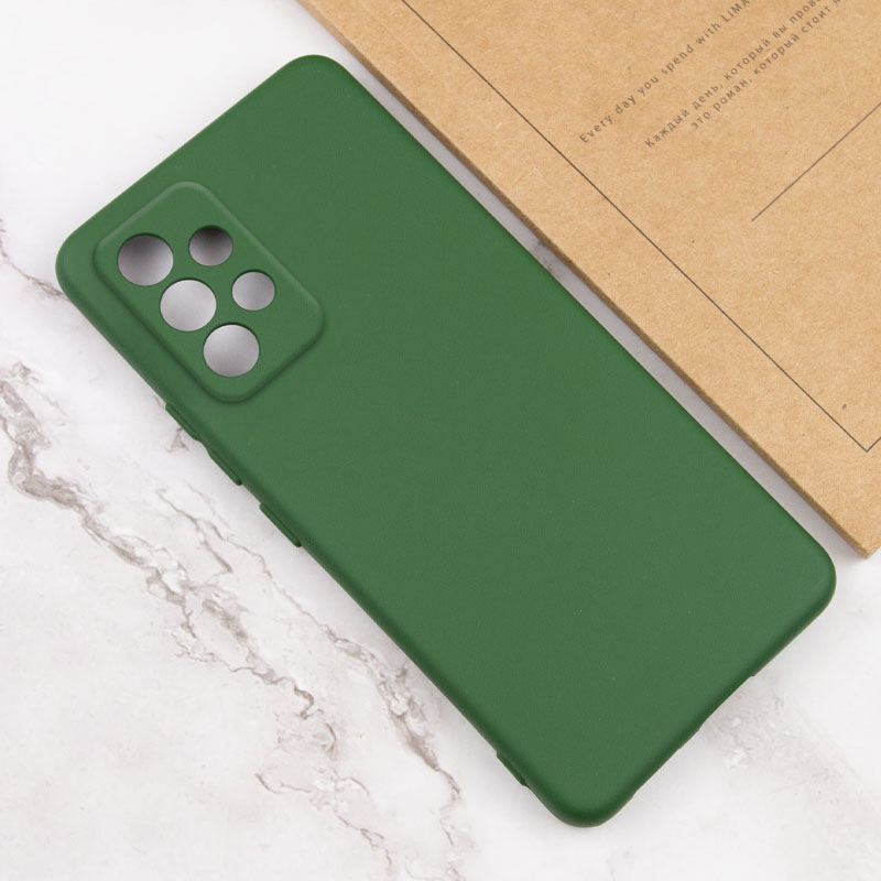 Чохол TPU GETMAN Liquid Silk Full Camera для Samsung Galaxy A52 4G / A52 5G / A52s, Зелений / Dark green 3, TPU, купити оптом з доставкою
