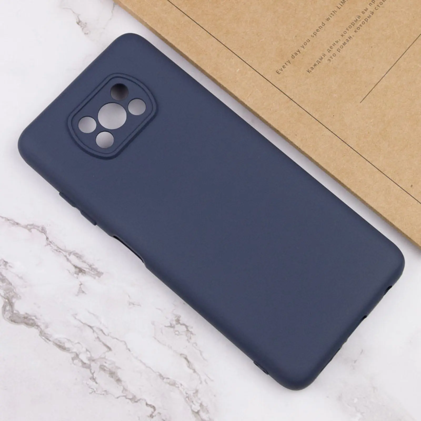 Чехол TPU GETMAN Liquid Silk Full Camera для Xiaomi Poco X3 NFC / Poco X3 Pro, Синий / Midnight Blue 3, TPU, купить оптом с доставкой