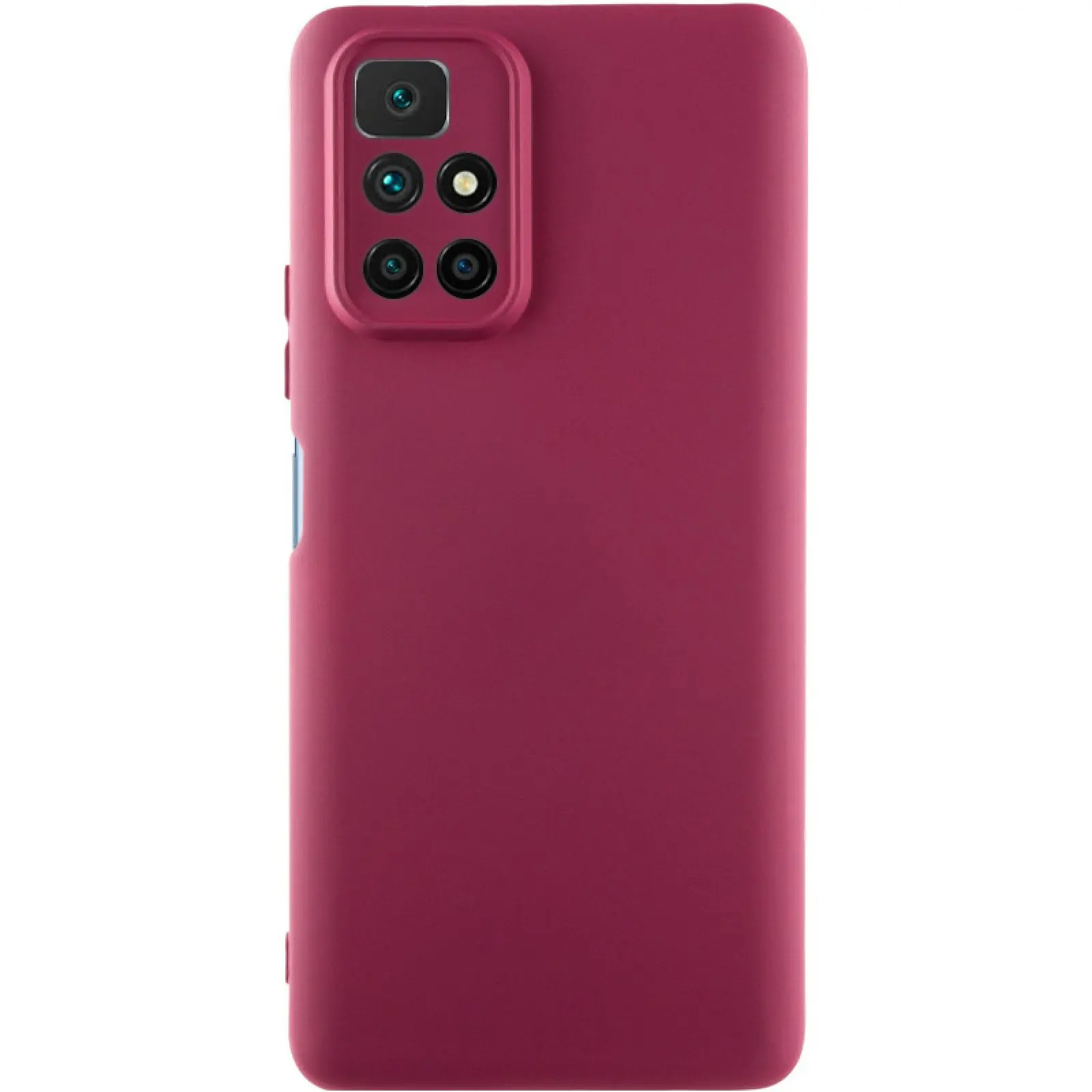 Чохол TPU GETMAN Liquid Silk Full Camera для Xiaomi Redmi 10, Бордовий / Marsala, TPU, купити оптом з доставкою