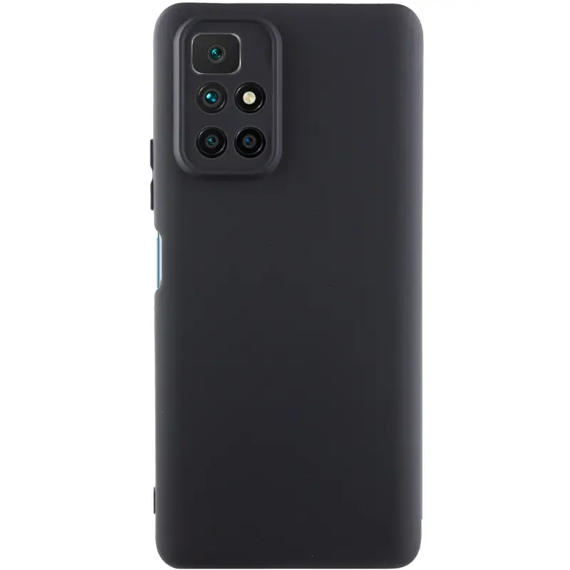 Чохол TPU GETMAN Liquid Silk Full Camera для Xiaomi Redmi 10, Чорний / Black, TPU, купити оптом з доставкою