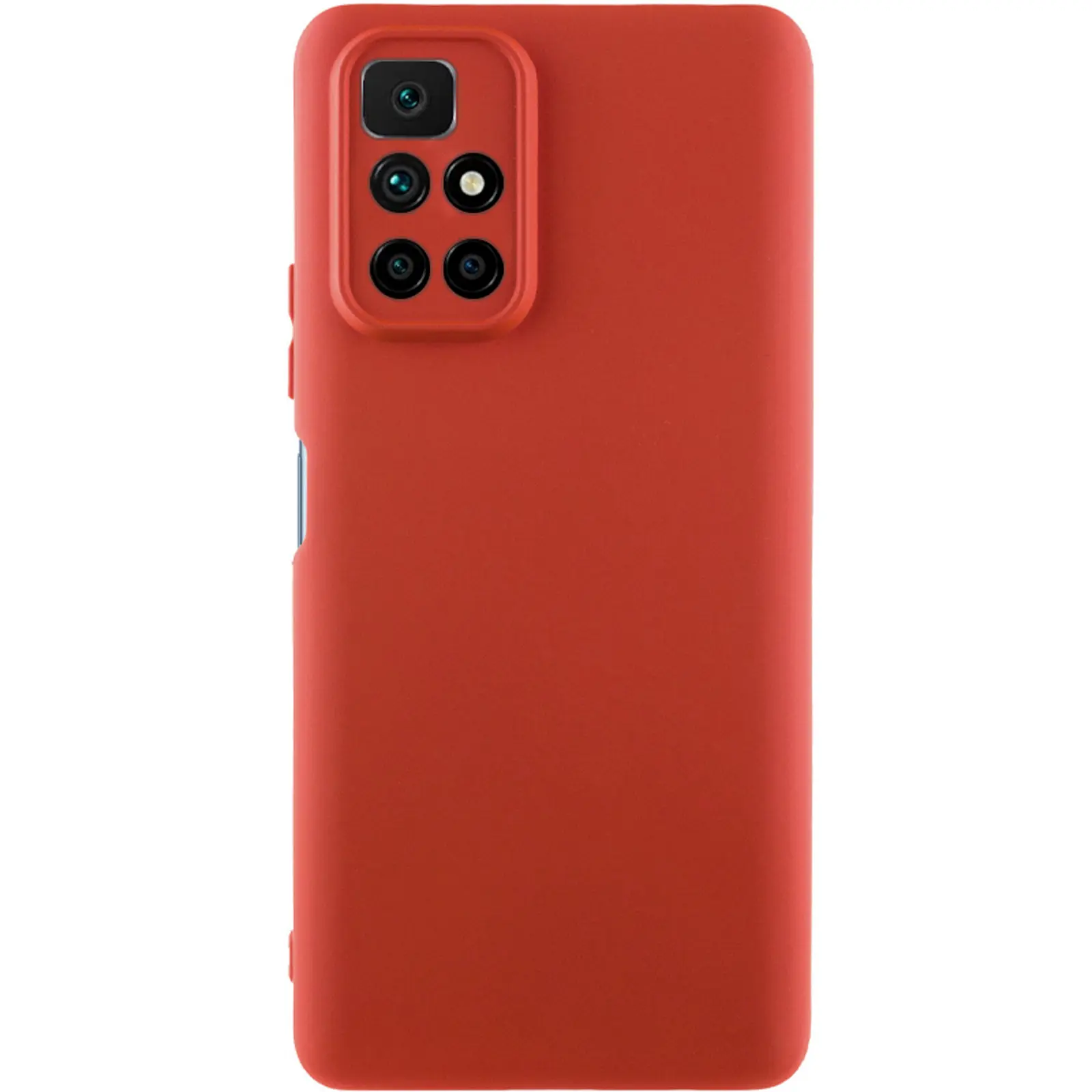Чехол TPU GETMAN Liquid Silk Full Camera для Xiaomi Redmi 10, Красный / Dark Red, TPU, купить оптом с доставкой