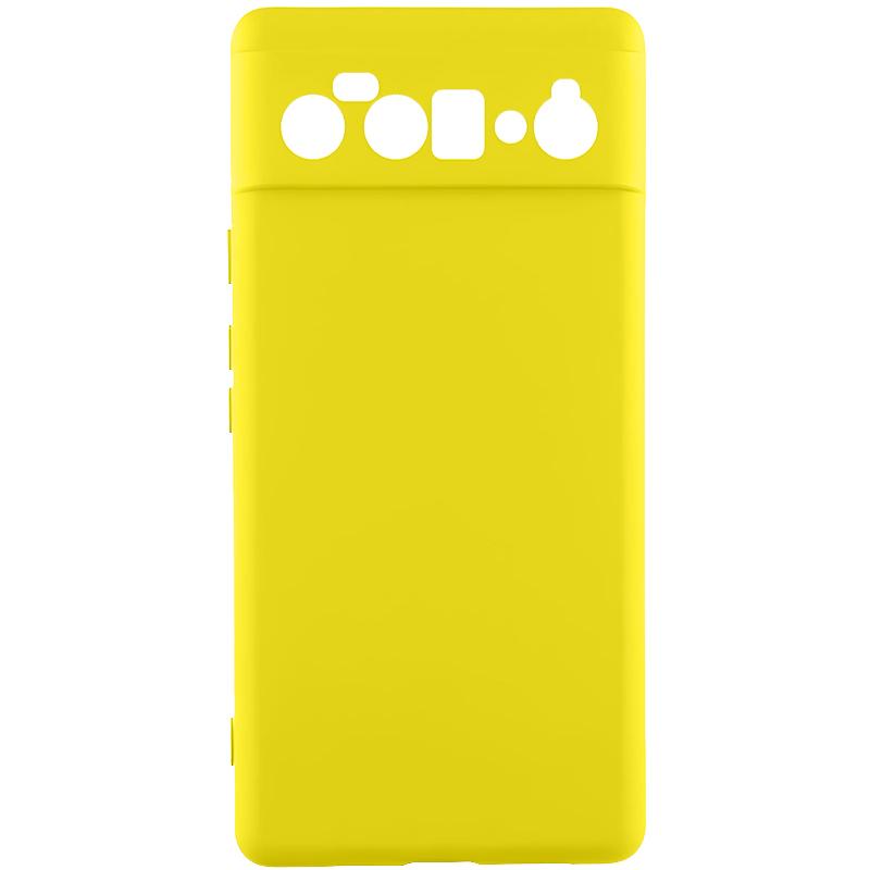 Чохол GETMAN Liquid Silk Full Camera для Google Pixel 6 Pro | TPU + Мікрофібра на малюнкі №1