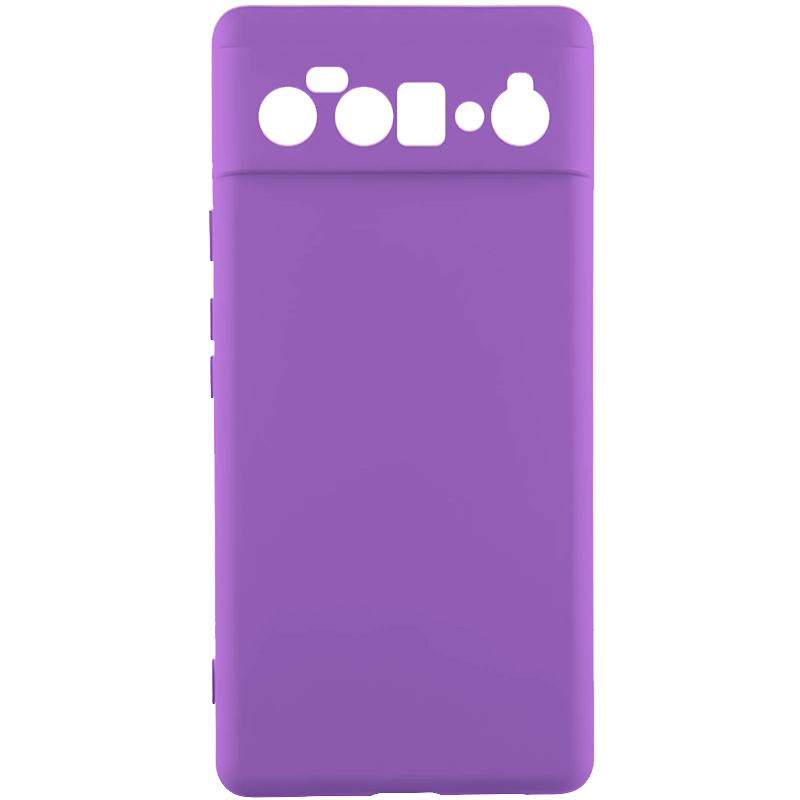 Чохол GETMAN Liquid Silk Full Camera для Google Pixel 6 Pro | TPU + Мікрофібра на малюнкі №1