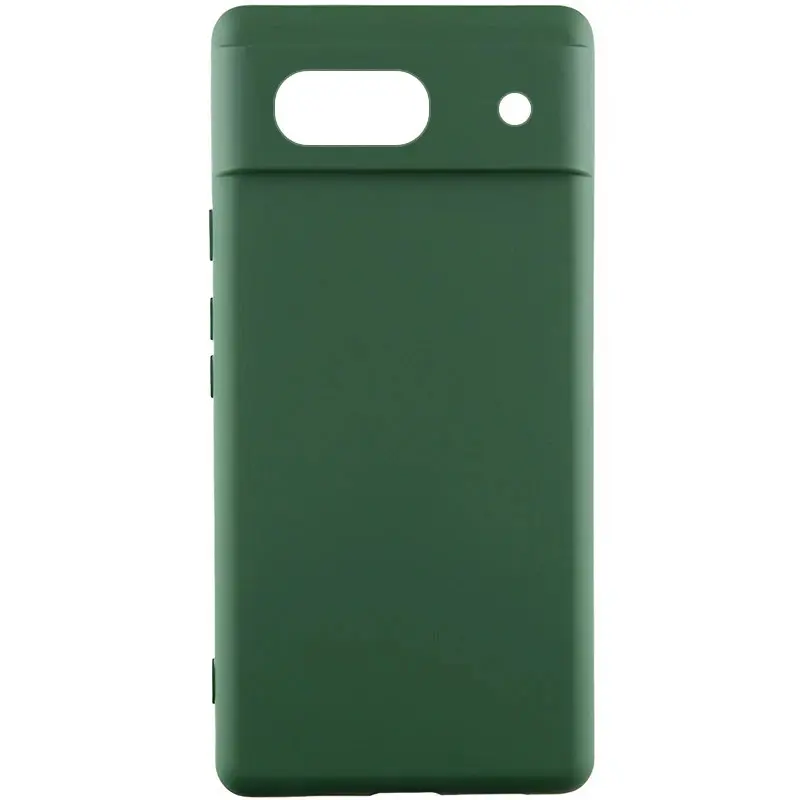 Чехол TPU GETMAN Liquid Silk Full Camera для Google Pixel 6, Зеленый / Dark green, TPU, купить оптом с доставкой