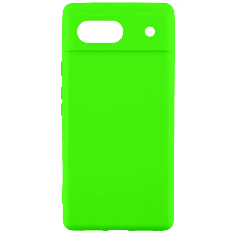 Чехол TPU GETMAN Liquid Silk Full Camera для Google Pixel 6, Салатовый / Neon Green, TPU, купить оптом с доставкой