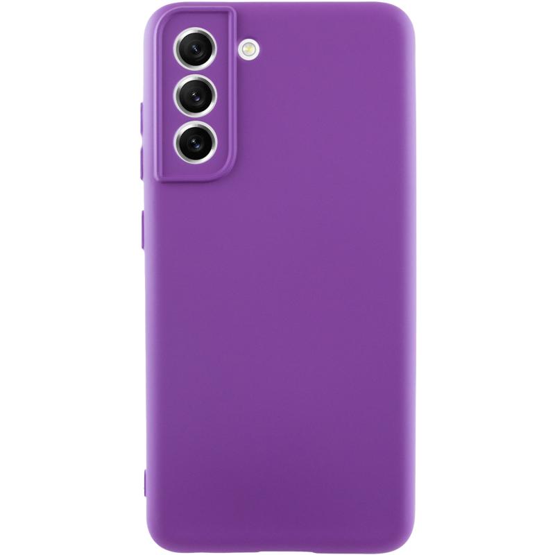 Чохол GETMAN Liquid Silk Full Camera для Samsung Galaxy S22+ | TPU + Мікрофібра на малюнкі №1