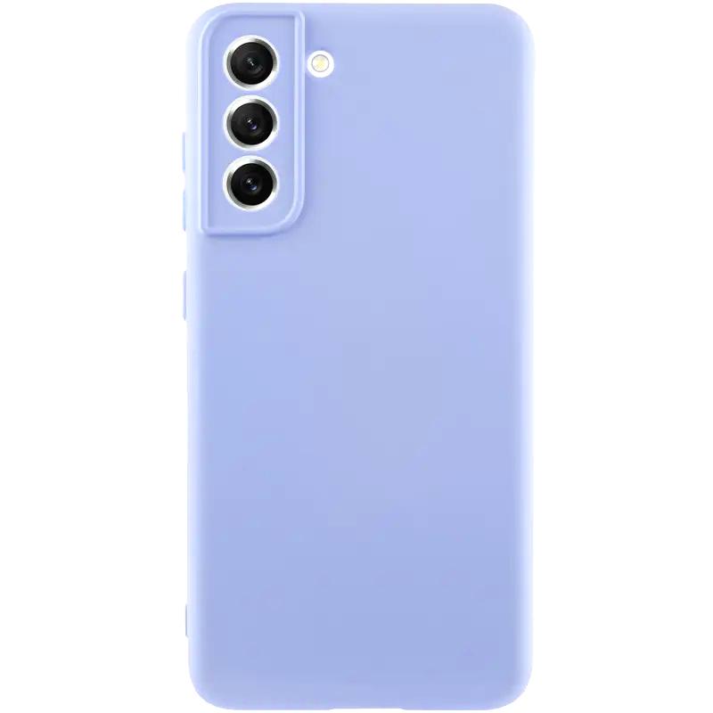 Чохол GETMAN Liquid Silk Full Camera для Samsung Galaxy S22+ | TPU + Мікрофібра на малюнкі №1