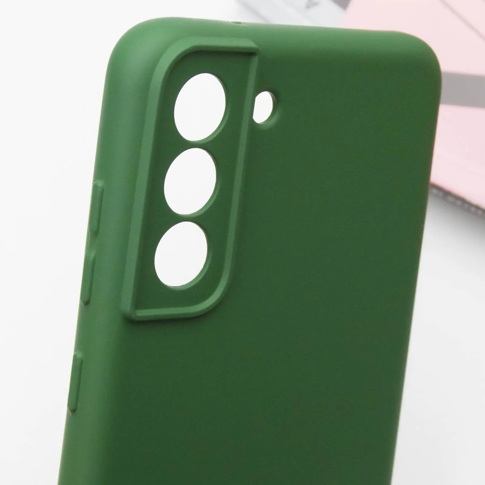 Чехол TPU GETMAN Liquid Silk Full Camera для Samsung Galaxy S22, Зеленый / Dark green 4, TPU, купить оптом с доставкой