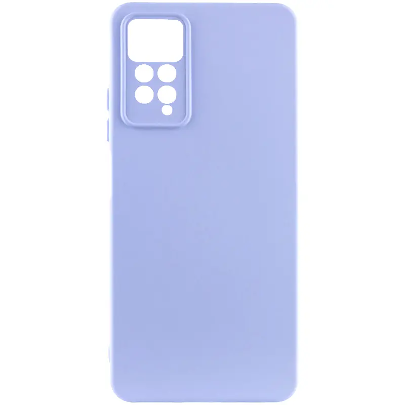 Чехол TPU GETMAN Liquid Silk Full Camera для Xiaomi Redmi Note 11 Pro 4G/5G / 12 Pro 4G, Сиреневый / Light purple, TPU, купить оптом с доставкой